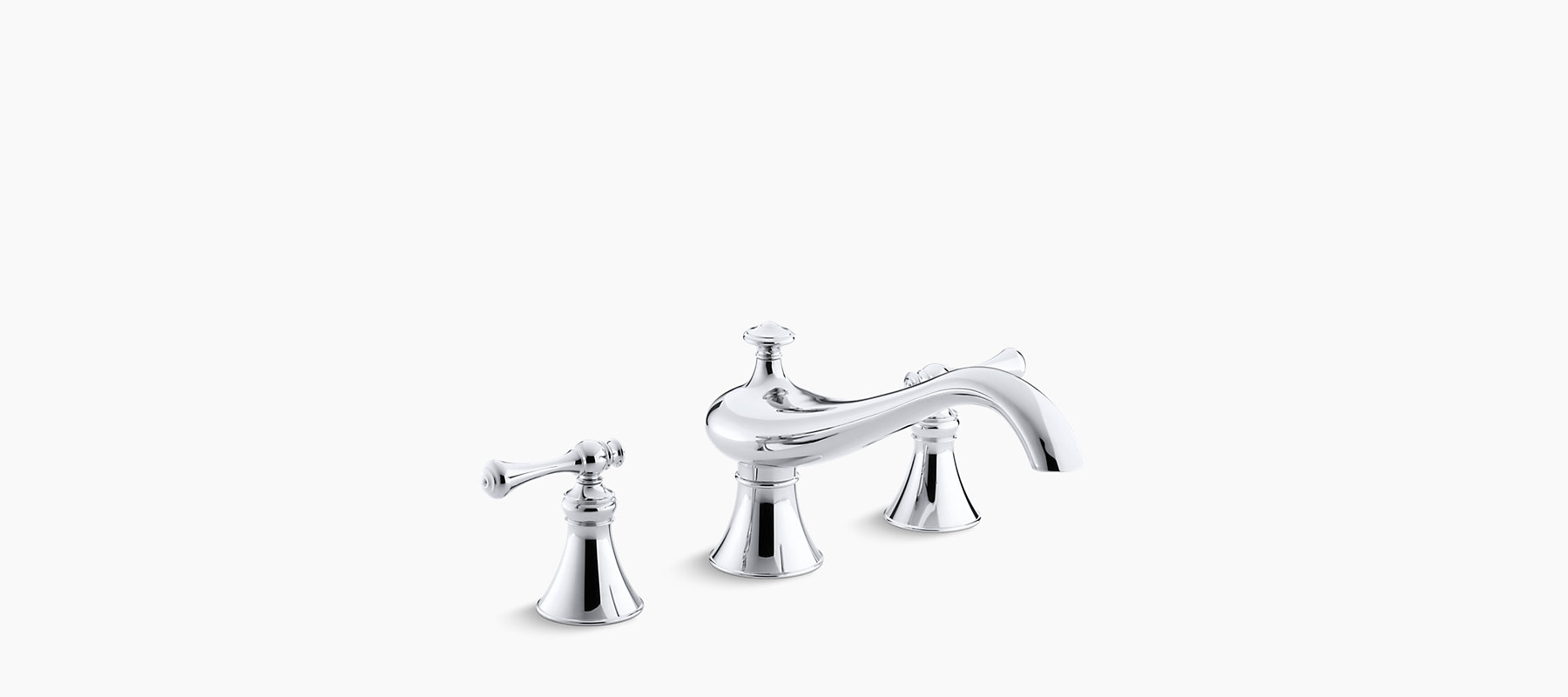 K T16119 4a Revival Deck Mount High Flow Bath Faucet Trim